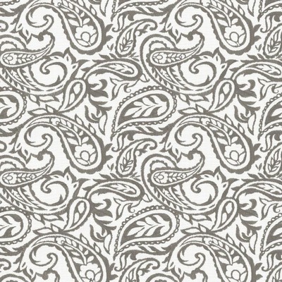 Kasmir Kahala Paisley Storm in 1450 Grey Linen  Blend Fire Rated Fabric